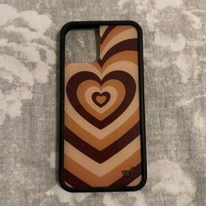 Wildflower‎ Brown/Cocoa Hearts iPhone 12 Case